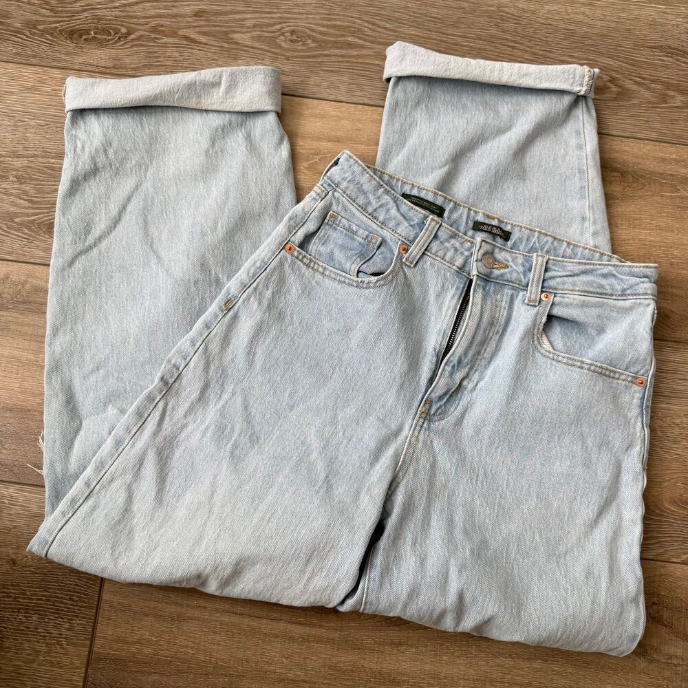 Wild Fable Distressed Highest Rise Baggy Jeans
